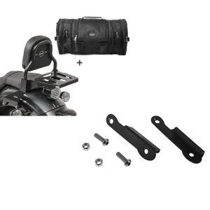 Set: Sissybar XS3 + Hecktasche RB1 für Yamaha XV 950 / R 14-20 mit Gepäckträger Craftride + Blinkerverlegung für Yamaha XV 950 / R 14-20 Blinker hinten Versatz Kit Craftride_1