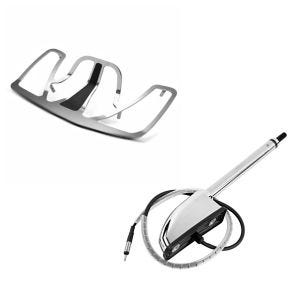 Set: Gepäckträger NG1 Honda Goldwing GL 1800 01-16 chrom Craftride + Antenne passend für Honda Goldwing 1800 01-16 Radio Audio Navi GPS Antennen-Kit Craftride