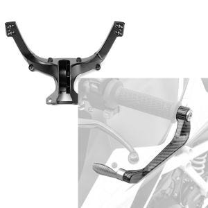Set: Support de carénage avant compatible avec Ducati 1198 / 1098 / 848 / Evo + Protections de levier frein et embrayage Aluminium Zaddox X6 rouge