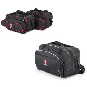 Set: Koffer Innentaschen passend für Ducati Multistrada 15-20 Seitenkoffer Bagtecs + Topcase Innentasche passend für Ducati Multistrada 1260 / 950 / S Bagtecs TG