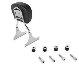 Set: Sissy Bar compatible avec Harley Davidson Fat Boy 90-06 chrome Craftride + Kit de fixation docking hardware compatible avec Harley Davidson Fat Boy 03-17 Craftride