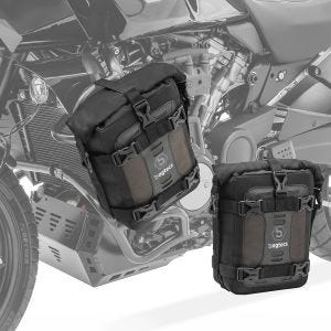 2x Sacoche de protection Bagtecs S3 compatible avec moto étanche 6L Paire DPLC