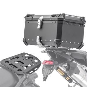 Top case aluminium XB65 + porte-bagages adaptable sur Yamaha Tracer 9/GT 21-24 Bagtecs noir