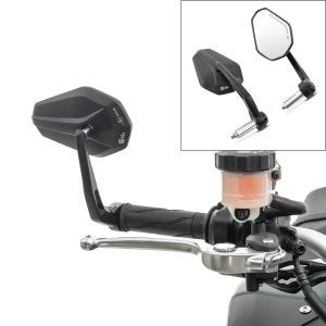 Motorrad Lenkerendenspiegel mit E-Prüfzeichen Rückspiegel Paar Zaddox SP6 DPL28