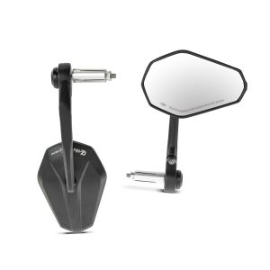 Motorrad Lenkerendenspiegel mit E-Prüfzeichen Rückspiegel Paar Zaddox SP6 DPL26