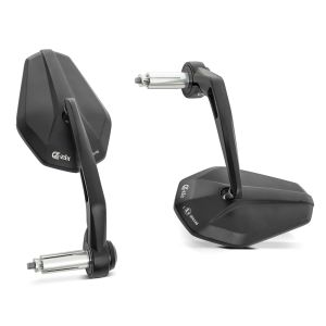 Motorrad Lenkerendenspiegel mit E-Prüfzeichen Rückspiegel Paar Zaddox SP6 DPL25
