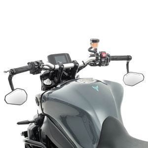Motorrad Lenkerendenspiegel mit E-Prüfzeichen Rückspiegel Paar Zaddox SP6 DPL15