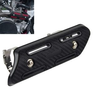 Pare-chaleur d'échappement 4 temps compatible avec enduro et motocross XDure HS1 noir