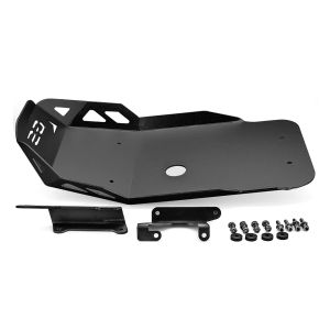 Protection moteur compatible avec BMW F 850 GS / F 750 GS 18-20 Motoguard noir Aluminium Bugspoiler Protection de bas de caisse DPLB