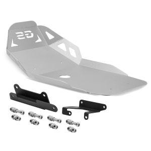 Protection moteur compatible avec BMW F 850 GS / F 750 GS 18-20 Motoguard argent Aluminium Bugspoiler Protection de bas de caisse