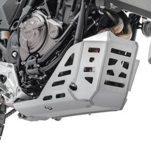 Sabot de protection moteur compatible avec Yamaha Tenere 700 World Raid 22-23 Aluminium SK12 argent Motoguard