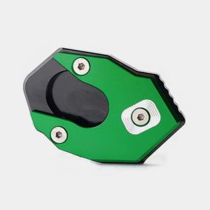 Seitenständerfuß Verbreiterung passend für Kawasaki Z 900 / Z 650 17-24 Seitenständerplatte Auflagevergrößerung Motoguard FV11 grün