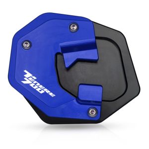 Seitenständerfuß Verbreiterung passend für Yamaha Tenere 700 19-24 Seitenständerplatte Auflagevergrößerung Motoguard blau