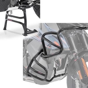 Sturzbügel Hauptständer Set passend für KTM 790 Adventure 19-21 oben unten Schutzbügel Motoguard