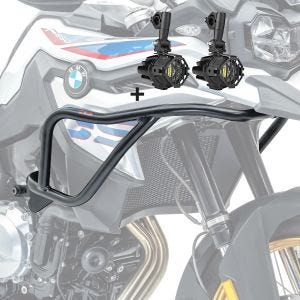 Set Verkleidungsschutzbügel + Scheinwerfer passend für BMW F 800 GS 2024 Motoguard schwarz