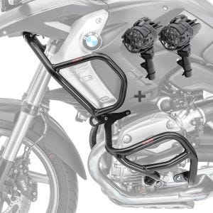 Set Sturzbügel oben unten + Scheinwerfer L2 für BMW R 1200 GS 08-12 Motoguard schwarz_1