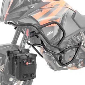 Set Sturzbügel + Taschen für KTM 1090 Adventure/ R 17-19 Schutzbügel oben unten Motoguard CB4_1
