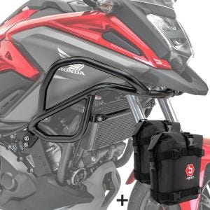 Set Verkleidungsschutzbügel + Taschen für Honda NC 750 X / 700 X 12-20 Motoguard schwarz_1
