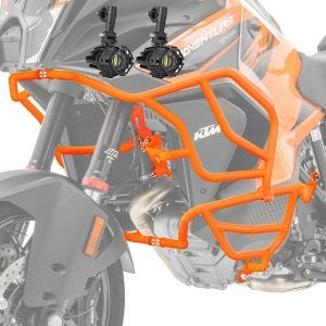 Set Pare carter + Phare Additionnel compatible avec KTM 1290 Super Adventure R / S 21-24 orange Motoguard X21