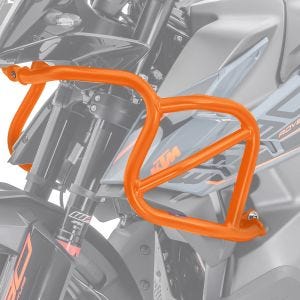 Verkleidungsschutzbügel passend für KTM Adventure 890 R 21-22 Tankschutzbügel oben orange CLM