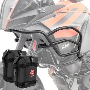 Set Pare carter haut + sacoches X21 compatible avec KTM 1290 Super Adventure R / S / T 2017-2020 Motoguard noir