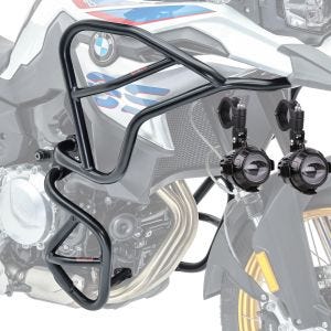 Kit carrossage haut bas XL + phare additionnel compatible avec BMW F 850 GS / F 750 GS 18-23 Motoguard noir
