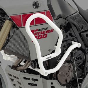 Pare carter compatible avec Yamaha Tenere 700 19-24 garde moteur Motoguard MK12 blanc