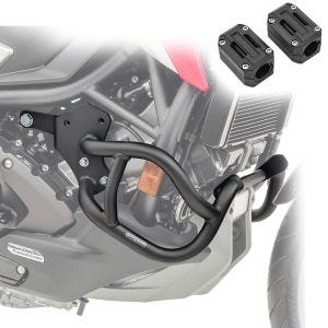 Set Sturzbügel + Protektor passend für Honda NC 750 X 21-24 Motor Schutzbügel Motoguard X21 schwarz