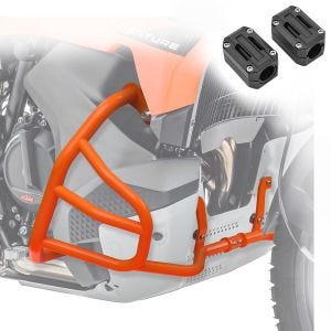 Set Pare-carters +  Protecteur compatible avec KTM 790 / 890 Adventure / R 23-24 Crashbar Motoguard SG32 orange