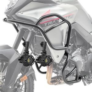 Set Sturzbügel + Zusatzscheinwerfer passend für Honda Transalp XL 750 23-24 Nebelscheinwerfer Motoguard SK2