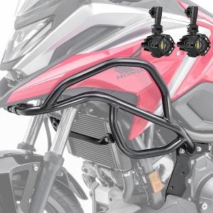 Set Sturzbügel oben + Zusatzscheinwerfer L passend für Honda NC 750 X 21-24 Nebelscheinwerfer Motoguard