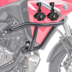 Set Pare carter + Phare Additionnel adapté a Yamaha Tracer 7 / GT 21-24 Feux de brouillard Motoguard MK14 noir