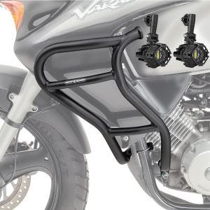 Set Sturzbügel + Zusatzscheinwerfer passend für Honda Varadero 125 01-06 Nebelscheinwerfer Motoguard MK21