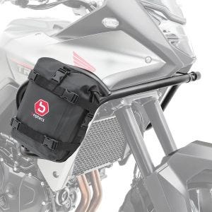 Set Pare carters haut + sacoches adapté à Honda Transalp XL 750 23-24 Motoguard HG12 noir DPLM1