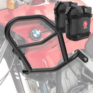 Set Sturzbügel oben + Taschen passend für BMW F 650 GS 00-07 Motoguard HG47 schwarz