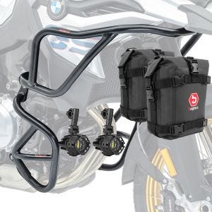 Set Sturzbügel + Zusatzscheinwerfer passend für BMW F 800 GS 2024 + Taschen Motoguard