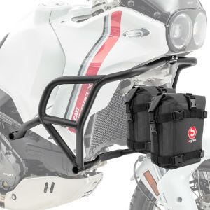 Set Sturzbügel + Taschen passend für Ducati DesertX 22-24 Motoguard MK13 schwarz