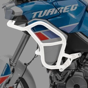 Pare carter supérieur compatible avec Aprilia Tuareg 660 22-24 garde moteur Motoguard TR2 blanc