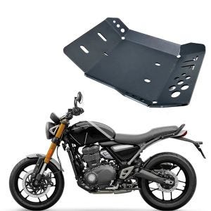 Motorschutz passend für Triumph Scrambler 400 X / Speed 400 24-25 Unterfahrschutz Aluminium Motoguard VX32 schwarz