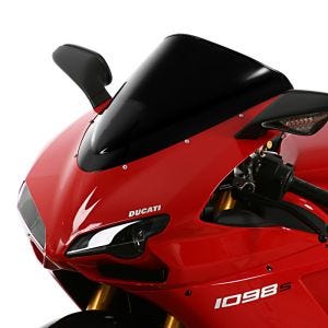 Racingscheibe passend für Ducati 1098 07-11 Verkleidungsscheibe "R" MRA schwarz