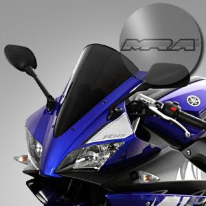 Racingscheibe passend für Yamaha YZF R 125 08-18 Verkleidungsscheibe "R" MRA rauchgrau
