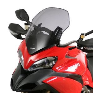 Bulle Touring compatible avec Ducati Multistrada 1200 / S 09-12 Pare-brise "T" MRA gris fumée