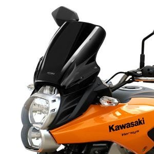 Bulle Touring compatible avec Kawasaki Versys 650 10-14 Pare-brise "TM" MRA noir
