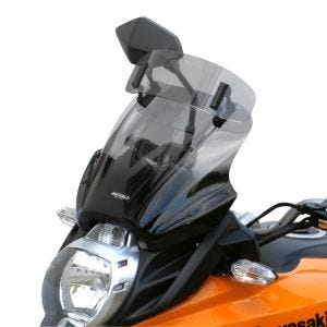 Bulle Touring Vario compatible avec Kawasaki Versys 650 10-14 Pare-brise "VTM" MRA gris fumée