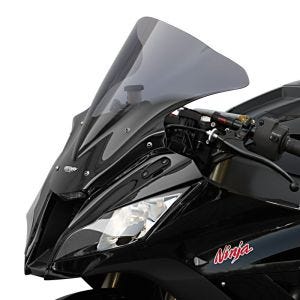 Bulle Racing compatible avec Kawasaki ZX 10 R /-RR 11-15 Pare-brise "R" MRA gris fumée