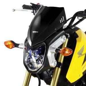 Racingscheibe passend für Honda MSX 125 13-15 Verkleidungsscheibe "NR" mit Befestigungsmaterial MRA schwarz