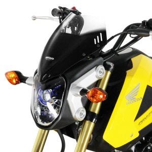 Bulle Racing compatible avec Honda MSX 125 13-15 Pare-brise "NR" avec kit de fixation MRA clair