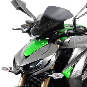 Bulle Racing compatible avec Kawasaki Z 1000 14- Pare-brise "NRM" avec kit de fixation MRA gris fumée