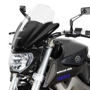 Racingscheibe passend für Yamaha MT-09 14-16 Verkleidungsscheibe "NRM" + Befestigungsmaterial MRA farblos