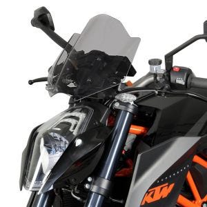 Bulle Racing compatible avec KTM 1290 Superduke R 13-16 Pare-brise "NRM" avec kit de fixation MRA gris fumée
